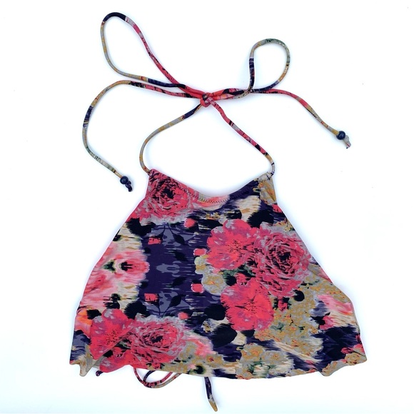 bond-eye Australia Blurred Bloom Halter Bikini Top - Picture 1 of 6